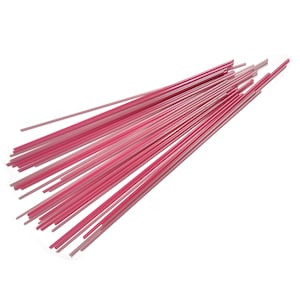 Pink Opalescent COE 90 Bullseye Glass Stringer Sample S-0301-BE