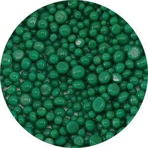 Jade Green Opal Frit Balls - COE 90 Bullseye Fusable Glass -  FB0145