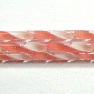 Pink and White Ribbon COE 90 Zanfirico Cane C202