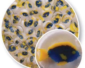 Blue Fish Millefiori - COE 90 Bullseye Glass Fusible