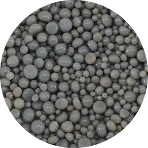 Deco Grey Frit Balls - COE 90 Bullseye Fusable Glass -  FB0136