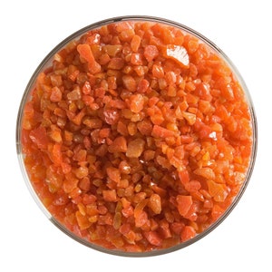 Pimento Red Glass Frit - Striker - Grosso Bullseye COE 90 Fusível
