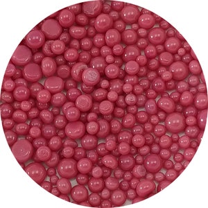 Pink Opal Frit Balls - COE 90 Bullseye Fusable Glass -  FB0301