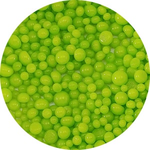 Bolas de frita de opala verde primavera - COE 90 Bullseye Vidro fusível - FB0126