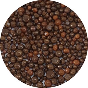 Woodland Brown Opal Frit Balls - COE 90 Bullseye Fusable Glass -  FB0203