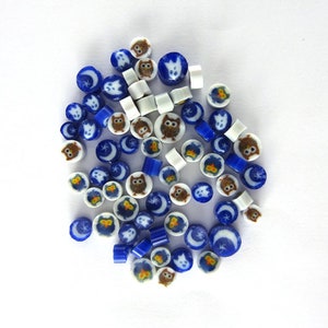 Spooky Night Assortment, 0.5 oz Precut, COE Murrine Murrini Millefiori - ASRT-SPNT