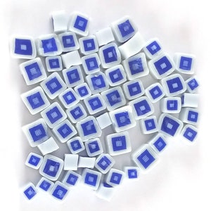Blue Hip To Be Square Millefiori - 90 COE - SQ04