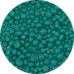 Bolas de frita de opala verde-azulado - Vidro fusível COE 90 Bullseye - FB0144