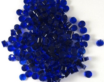 Deep Royal Blue Dots D1114 - Made from Bullseye Glass