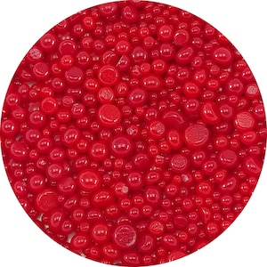 Red Opal Frit Balls - COE 90 Bullseye Fusable Glass -  FB0124