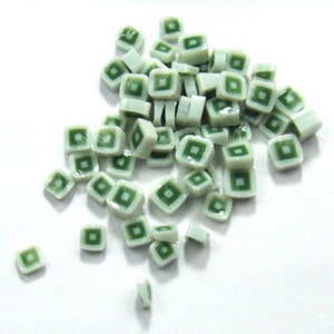 Green Hip To Be Square Millefiori - 90 COE - SQ05