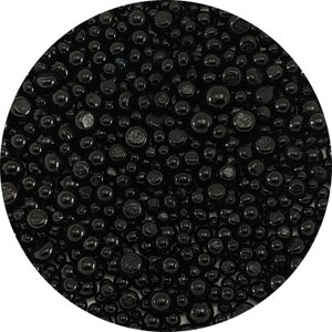 Black Opal Frit Balls - COE 90 Bullseye Fusable Glass -  FB0100