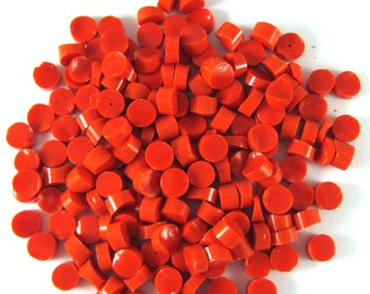 Tomato Red Dots D0024 - Made from Bullseye Glass