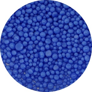 Cobalt Blue Opal Frit Balls - COE 90 Bullseye Fusable Glass -  FB0114