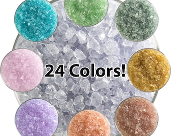 Pale Tint Transparent Coarse Glass Frit - 24 Translucent Colors! Bullseye COE 90 Fusible