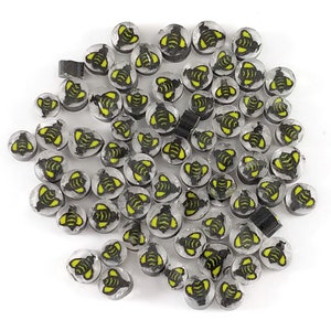 Bee Murrine, 0.5 oz Precut, 96 COE Fusable Glass Murrini Millefiori - 22101-96