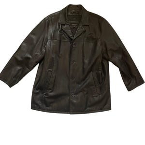 Vintage Claiborne Mens Leather Jacket - Etsy