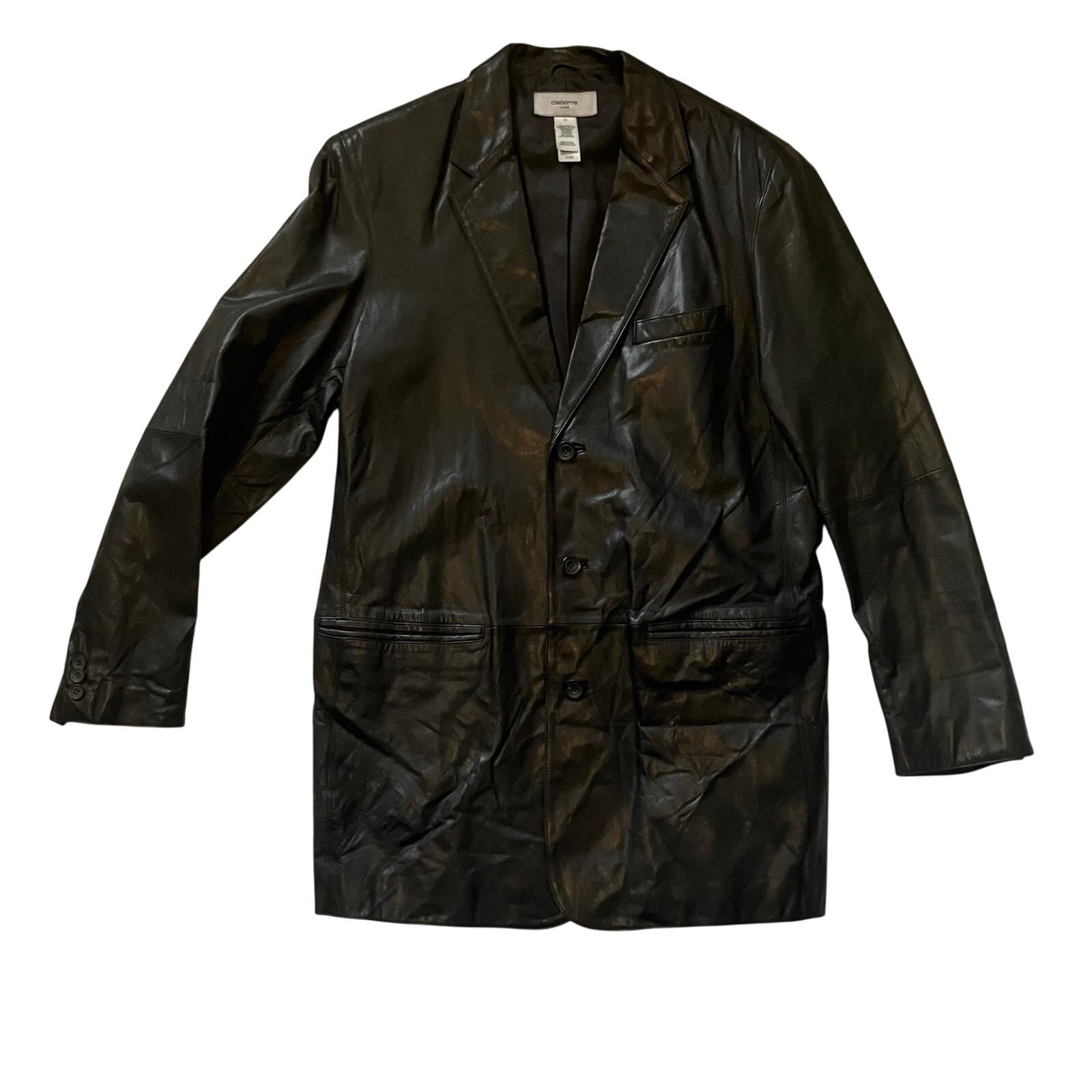Vintage Claiborne Mens Leather Jacket - Etsy