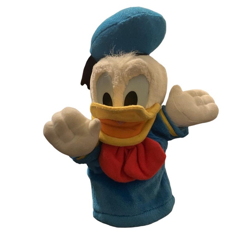 Donald Duck Puppet Etsy donald-duck-puppet-etsy