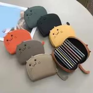 Geldbörse mit Cartoon-Katzen-Design