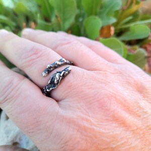 Rustic Ring. Sterling Silver Ring. Adjustable Sterling Silver Ring. Artisan Ring.