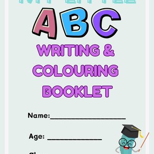 ABC Learning Booklet: Tracing and Matching Activities (PDF Download & Canva Template)