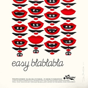 Philippe Katerine screenprint poster