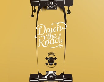 Skate Pirate #2 screenprint poster