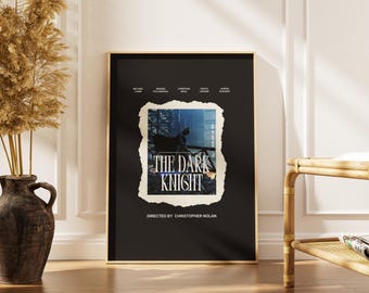 The Dark Knight Movie Poster – Minimalist Film Art, Christopher Nolan
