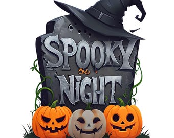 Halloween Tombstone Clipart | Spooky Gravestone Printable | Graveyard Digital Art | Instant Download for Crafts & Decorations