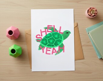 Sea Turtle illustration print | A4 / A3 wall art