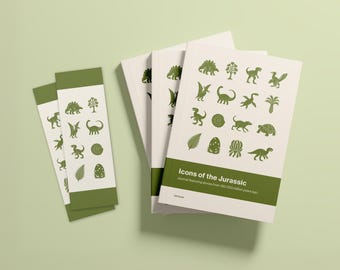 A5 Journal with Bookmark – Icons of the Jurassic