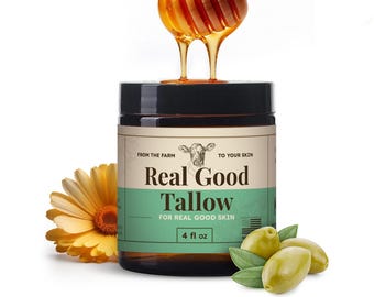 whipped  grass fed grass finished beef tallow and manuka honey face Moisturizer gift for her
