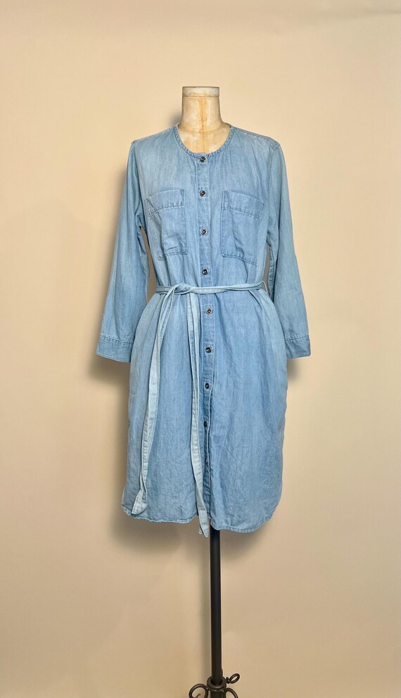 gap blue jean dress Gap main image 0