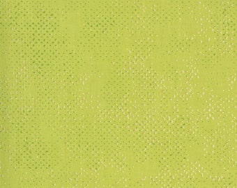 Dance in Paris by Zen Chic - Spotted Chartreuse Moda Metallic