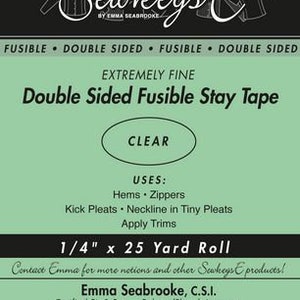 Double Sided Fusible Stay Tape - 1/4"