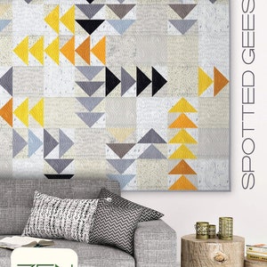 Spotted Geese Quillt Pattern by Zen Chic