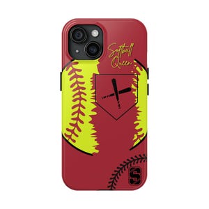 Softball Queen Tough Phone Cases - Sportliche Handyhüllen für Sportler, beste Geschenke für Sportliebhaber, Softball Zubehör, lustige Teamgeschenke,