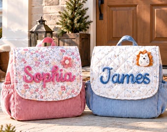 Personalized Toddler Backpack : Kindergarten Gift , Back to School Gift For Girls & Boys