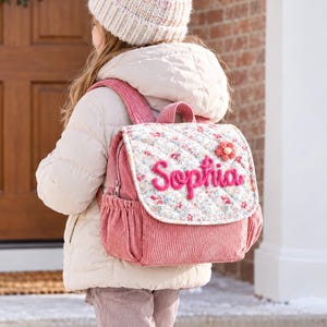 Personalized Mini Kids Backpack – Custom Name Toddler Bag, Preschool Gift for Girls