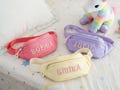 Personalized Kids Canvas Fanny Pack: Letter Patch Mini Belt Bag