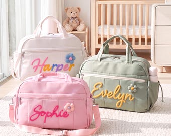 Personalized Dance Duffel Bag, Cheer Overnight Bag for Girls, Custom Name Weekend Travel Bag