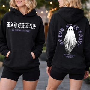 Maglietta Bad Omens Ghost 2026, Maglietta del tour negli Stati Uniti, T-shirt della band gothic rock, Felpa con cappuccio con le date del tour, Regalo per i fan della musica rock