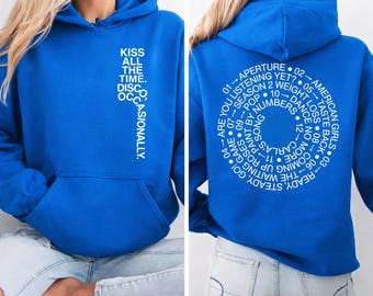 Felpa con cappuccio e felpa con cappuccio dell'album Harry Kiss All The Time Disco Occasionally, colori comodi