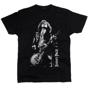 ギター FAMOUS GUITARS　Tシャツ メンズL　ジミーペイジ Collections Etc Famous Guitars Short Sleeve Graphic Music T-Shirt