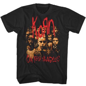 Korn Untouchables T-shirt: Klassisk rockbandmusik - Unisex