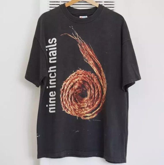 1995 Nine Inch Nails Further Down the Spiral Band Unisex Short
