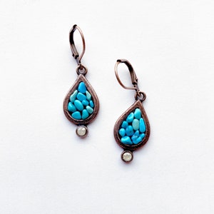 Mosaic Turquoise Earrings