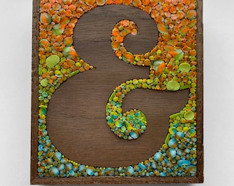 Small Micromosaic Ampersand Wall Hanging