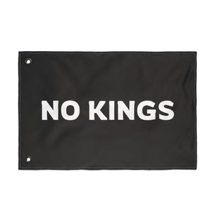 NO KINGS - Double Sided Protest Flag